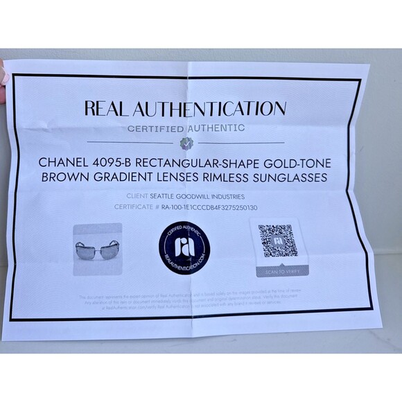 Chanel 4095-B Crystal CC Sunglasses Y2K Gold Brown Gradient Tortoise Authentic main image 15